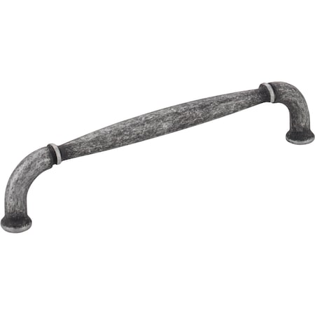 Jeffrey Alexander 128 mm Center-to-Center Distressed Antique Silver Chesapeake Cabinet Pull 737-128SIM